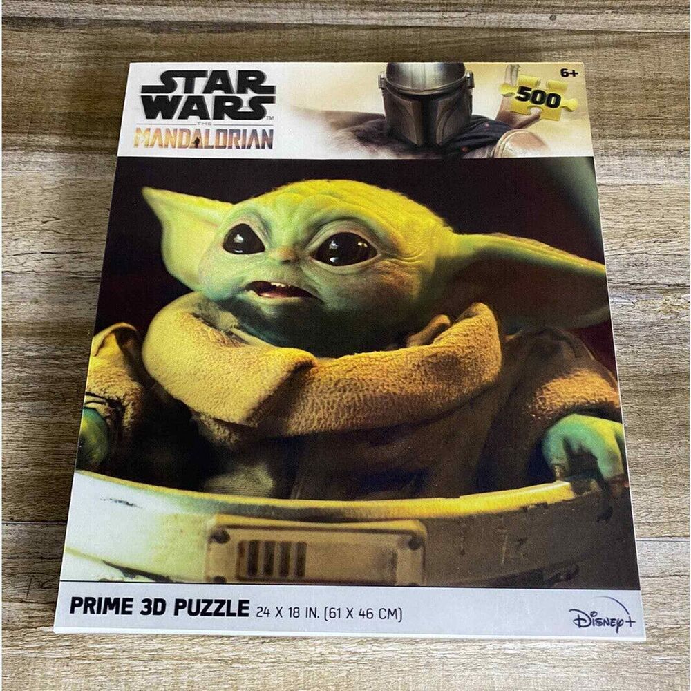 Star Wars The Mandalorian Disney Prime 3D 500 Piece Jigsaw Puzzle 24x18 Inch NEW